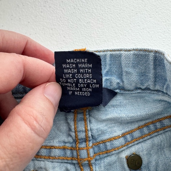 Ralph Lauren Girls Denim Skirt Size 6X - Picture 7 of 10